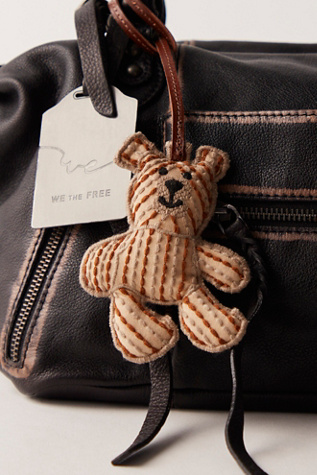 Fabric Bear Bag Charm