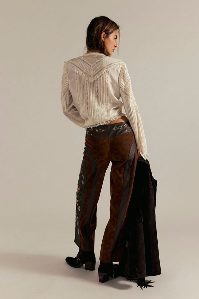 We The Free Belle Embroidered Vegan Pants #1