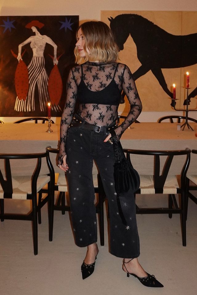 We The Free Deep Trance Shine Embroidered Dropped Boyfriend Jeans #6