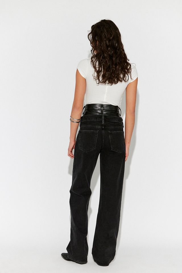 AGOLDE Elson Leather Jeans #1