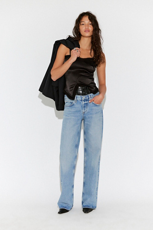 AGOLDE Elson Leather Jeans