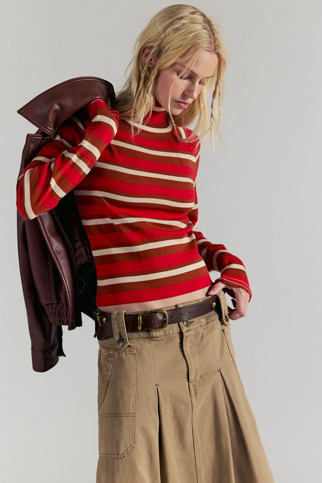 Breeze Striped Turtleneck