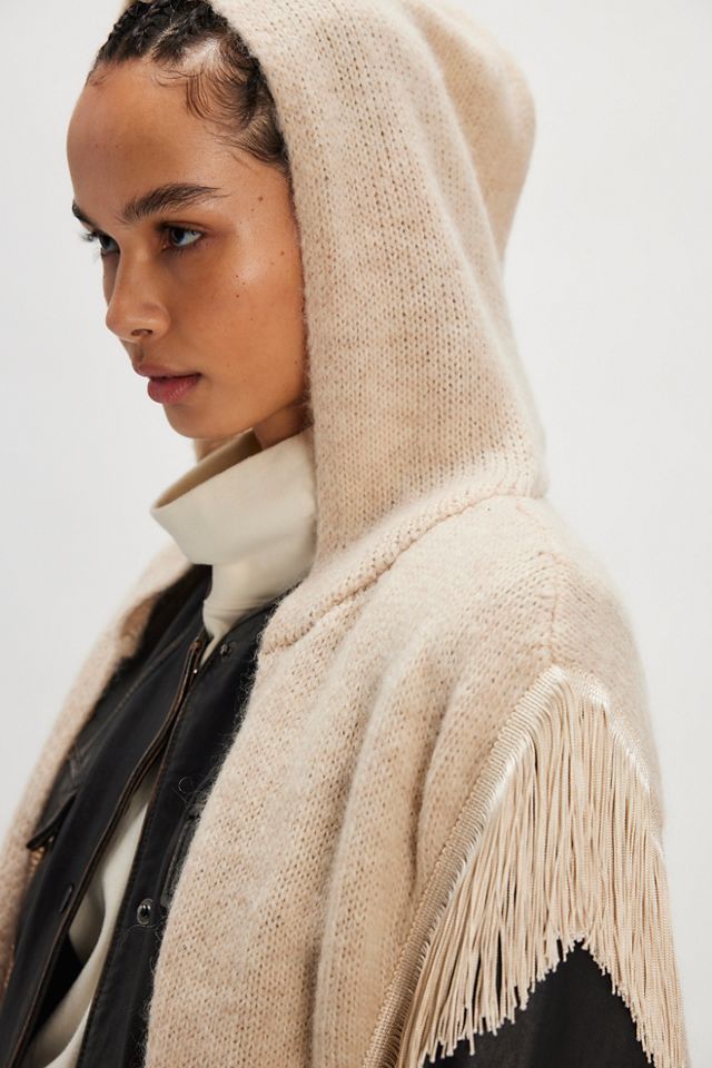 Fringed Hooded Scarf #2