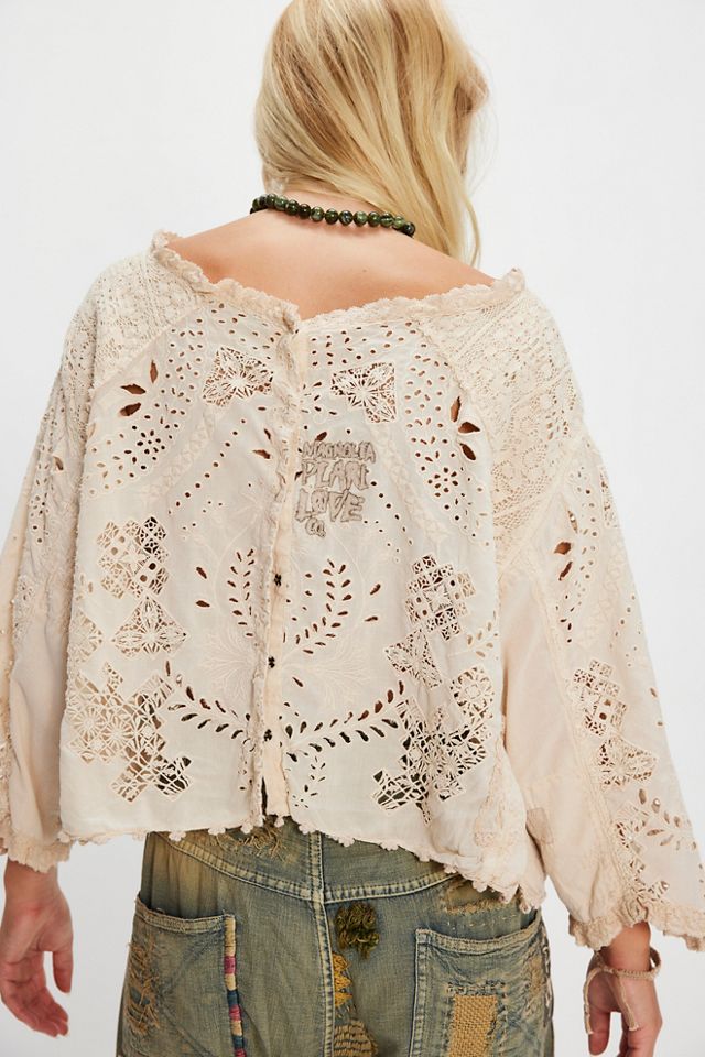 Magnolia Pearl Eyelet Adelise Blouse #1