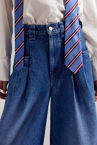 MOTHER The Double Prep Sugar Cone Skimp Wide-Leg Jeans