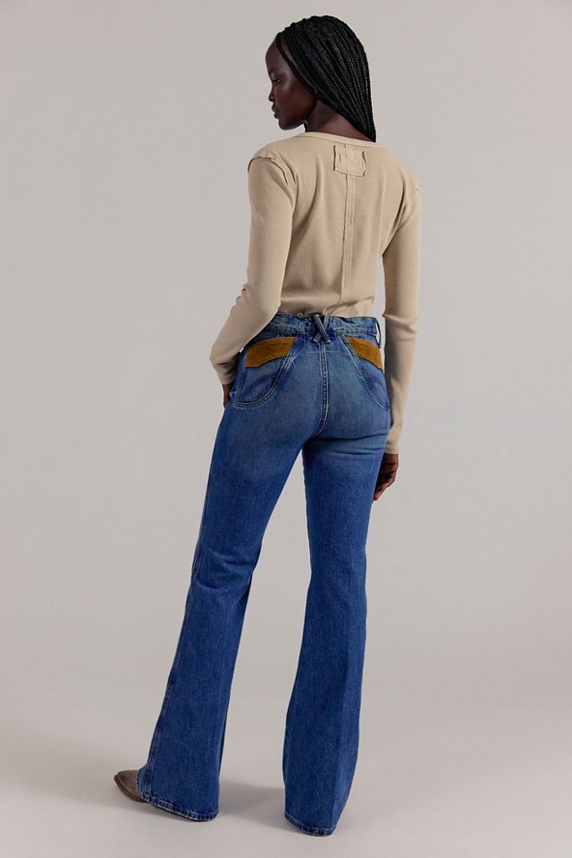 MOTHER The Pointy Pocket Doozy Heel Jeans #1