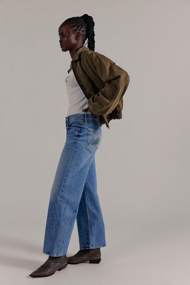 MOTHER The Dodger Flood Embroidered Jeans #3