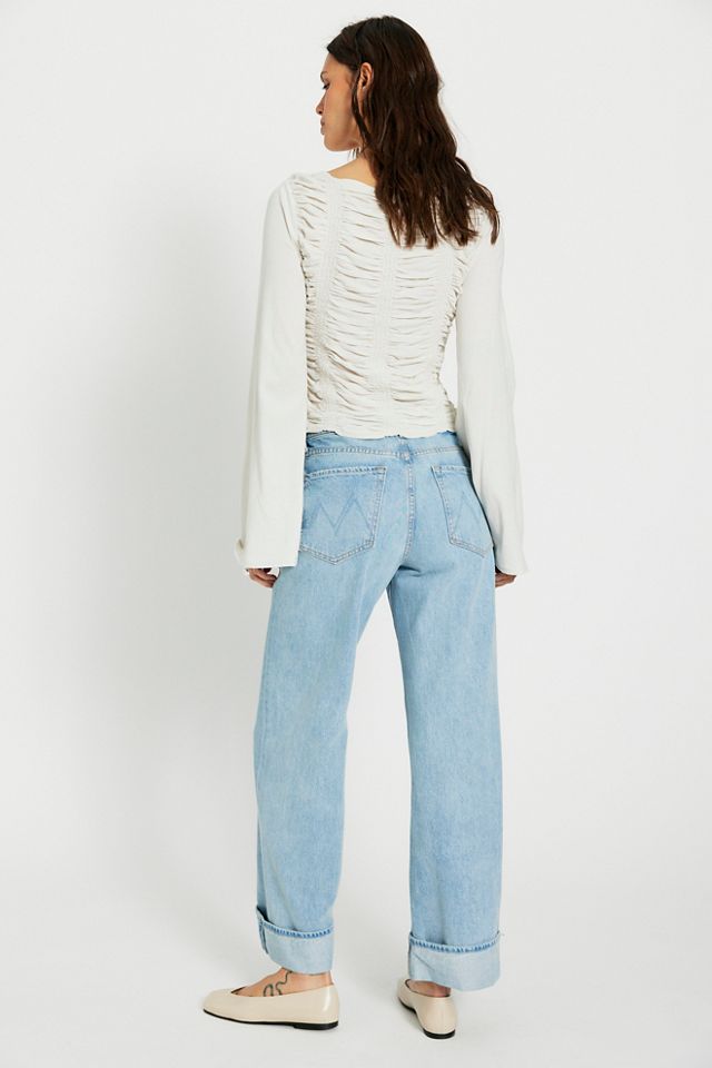 MOTHER The Dodger Button Hover Cuff Jeans #1
