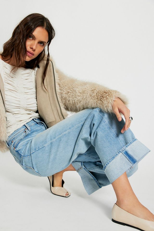 MOTHER The Dodger Button Hover Cuff Jeans #3