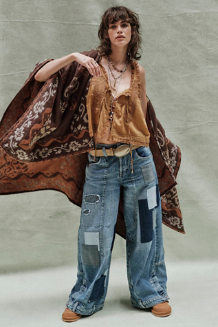 Rown Printed Duster Top at Free People in Brown