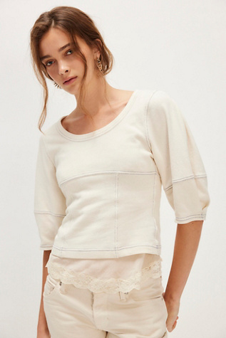 Milo Knit Top at Free People in White, Size: M