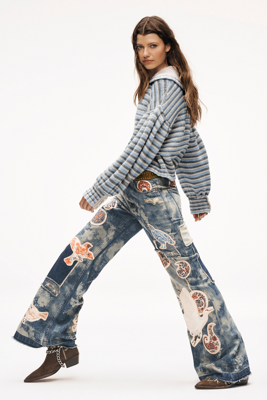 We The Free Flying High Patched Jeans