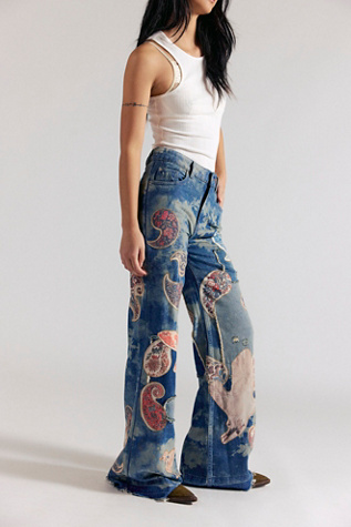 We The Free Flying High Patched Jeans