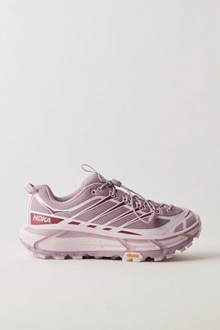 Женские кроссовки HOKA Mafate Three2, цвет: Сиреневый / Серо-бежевый — фото 3