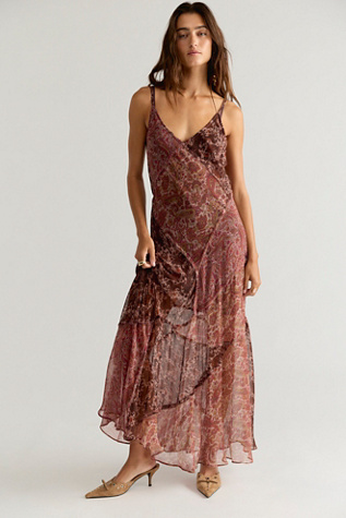 Nigel Preston Paisley Patch Maxi Dress