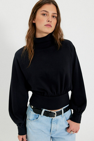 We The Free Fall Breeze Turtleneck Top at Free People in Black, Size: XS