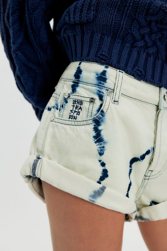 OneTeaspoon Bandits Printed Low-Waist Shorts #3