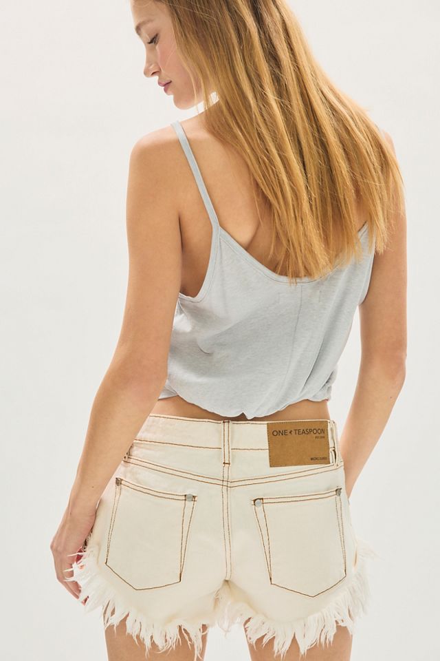 Shorts en jean taille basse OneTeaspoon Micro Dukes #1