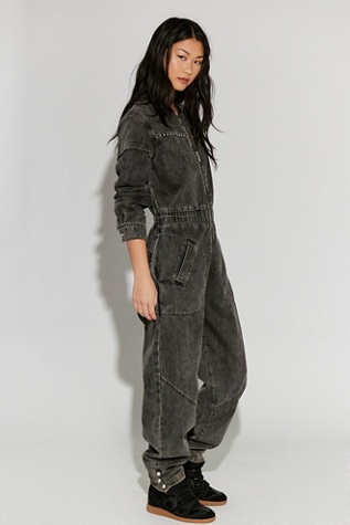 OneTeaspoon Callie Studded Aviator Jumpsuit