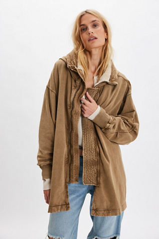 FP One Cedar Jacket at Free People in Brown, Size: XL