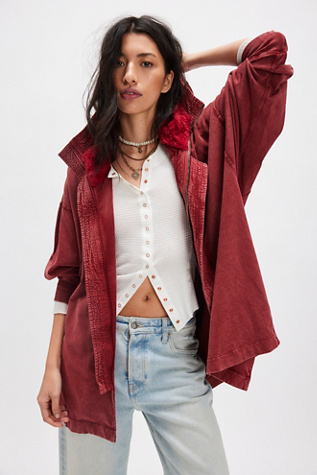 FP One Cedar Faux Fur Lined Hoodie