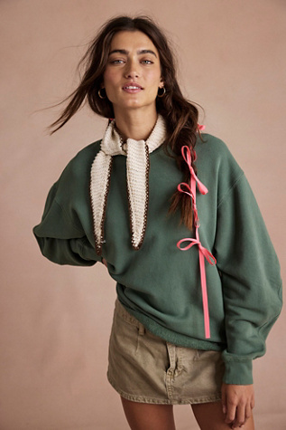 LIFE Clothing Co. Bobby Pullover at Free People in Green, Size: Large