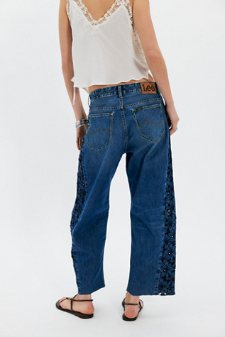 Rider Low-Slung Embroidered Barrel Jeans - thumbnail 3