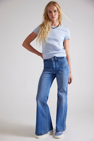 Wrangler '70s Seamed Flare Jeans - thumbnail 4