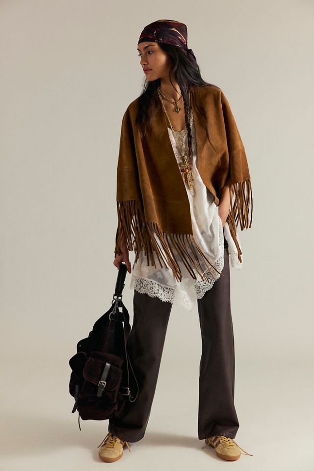 Fire Nights Suede Shawl #2