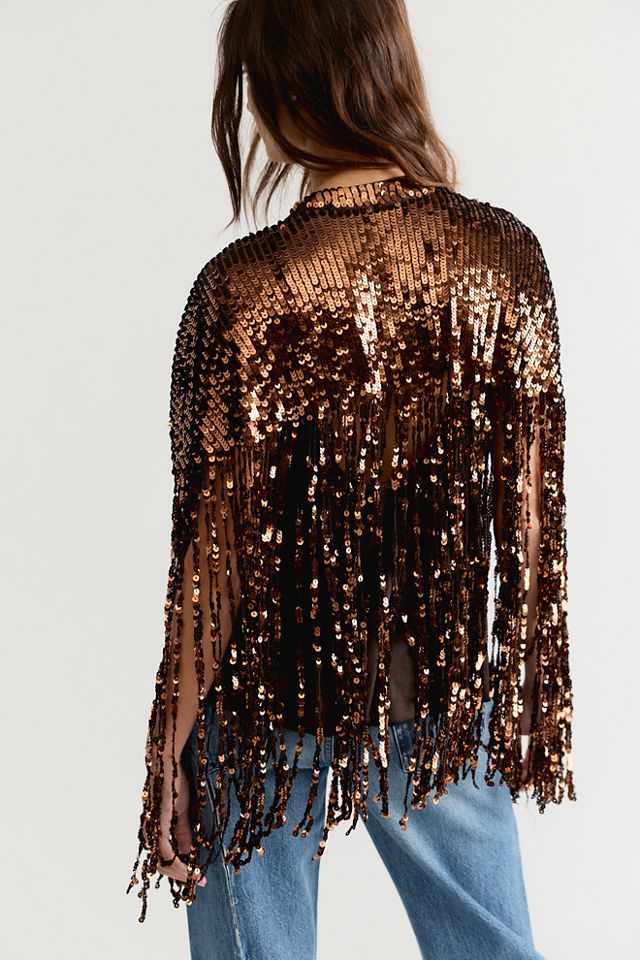 All Night Long Sequin Cape #1