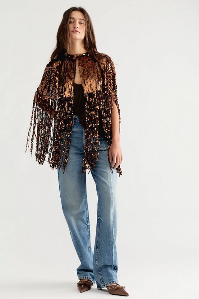 All Night Long Sequin Cape #2
