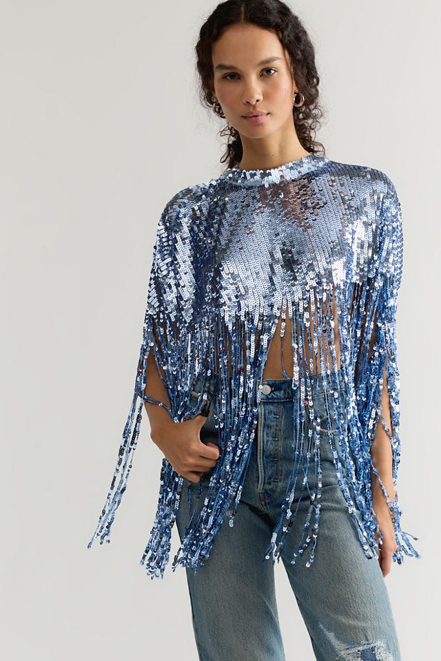 All Night Long Sequin Cape #2