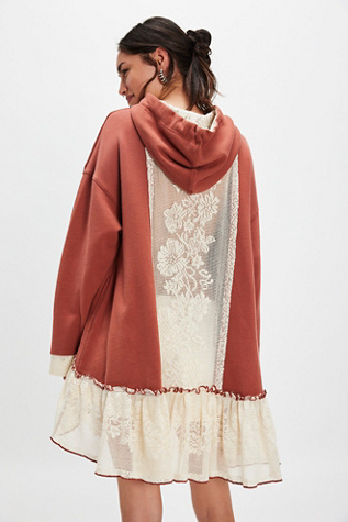 Flower Child Cardi by Free People in Red, Size: L