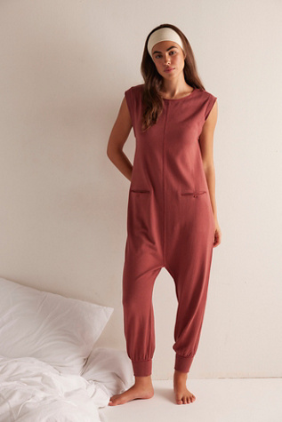 Don't Look Back Playsuit by Intimately at Free People in Spiced Rum, Size: XL