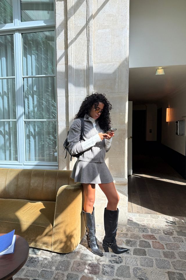 Quincy Knit Mini Skirt Set | Free People