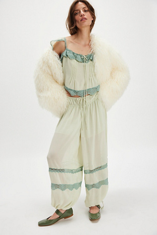 Ensemble pantalon en dentelle Sully