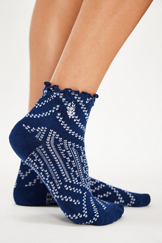Chaussettes d'équipage à volants imprimés