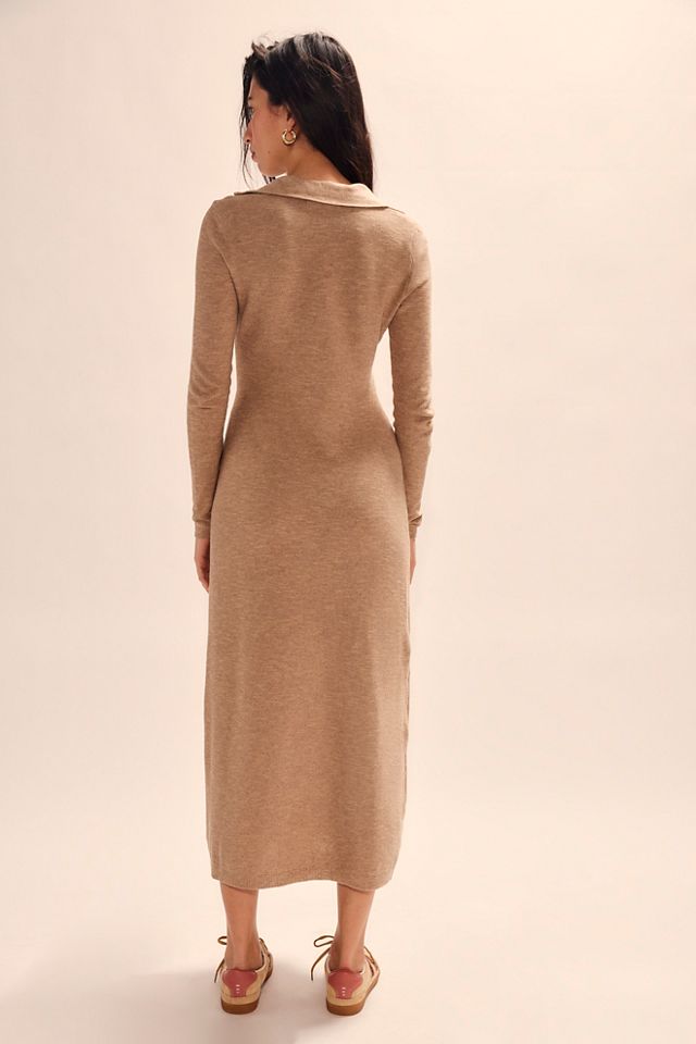 Audrina Cotton-Linen Sweater Dress #1