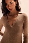 Audrina Cotton-Linen Sweater Dress