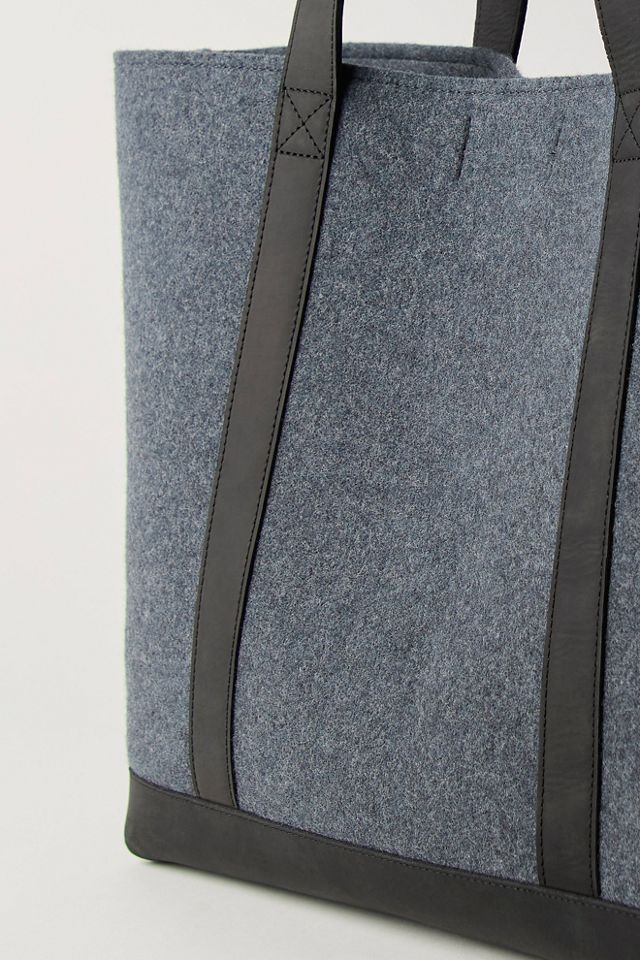 Sac fourre-tout en laine avec garniture en cuir L.L.Bean #2