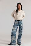 We The Free Tinsley Printed High-Rise Illusions Jeans