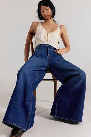 We The Free Finish Line Wide-Leg Jeans | Free People