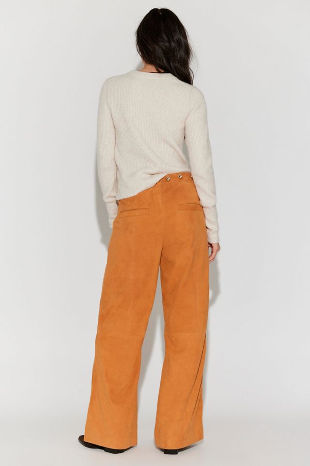 Understated Leather Dome Studded Pants #1