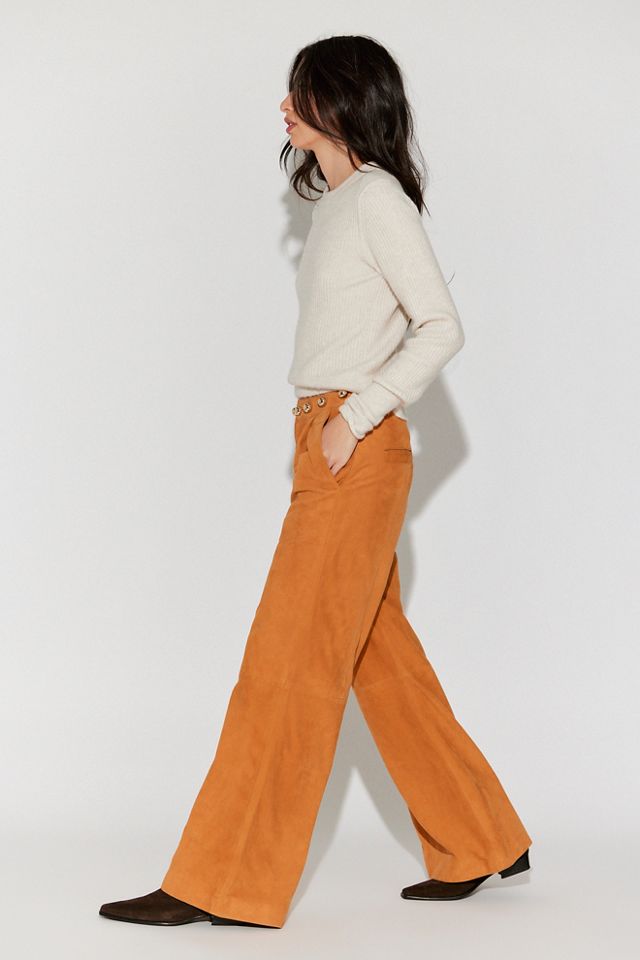 Understated Leather Dome Studded Pants #3