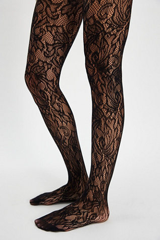 Openwork Lace Tights