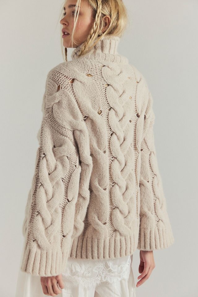 Clementine Cable Knit Pullover #1