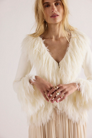Marilyn Faux Fur Trim Cardi
