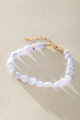ALV Beaded Anklet at Free People in Blue