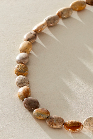 Женское колье ALV Chunky Beaded Semiprecious Stone, цвет: Fall — фото 4