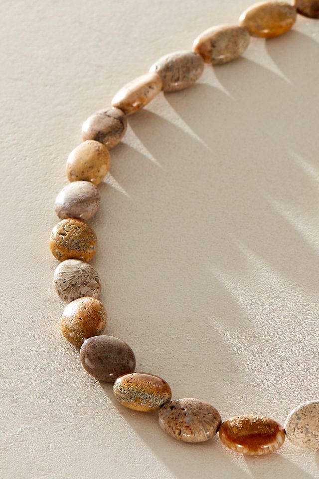 ALV Chunky Beaded Stone Necklace #2